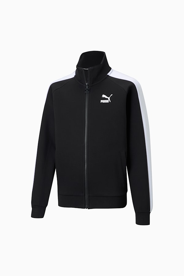 Black and white puma track jacket top