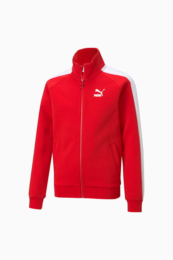 Iconic T7 Track Jacket Youth, High Risk Red, extralarge