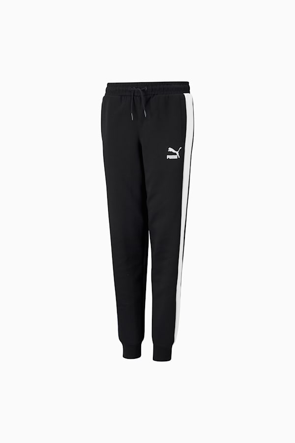 Iconic T7 Track Pants Youth, Puma Black, extralarge