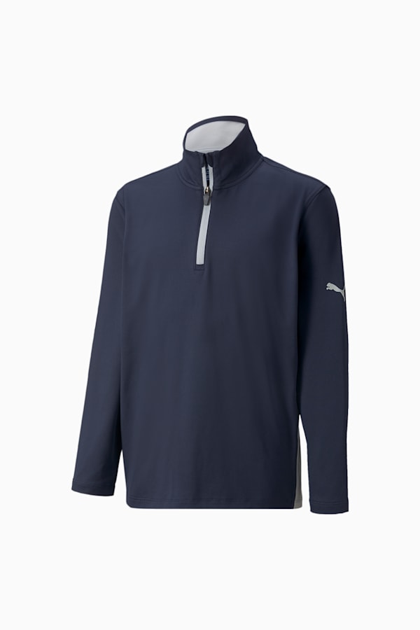 Gamer Quarter-Zip Youth Golf Pullover, Navy Blazer-High Rise, extralarge-GBR