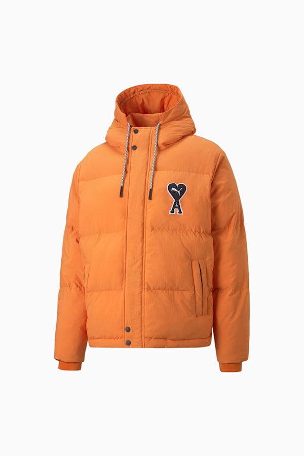 PUMA x AMI Puffer Jacket, Jaffa Orange, extralarge