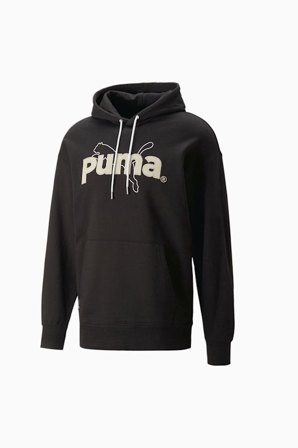 PUMA TEAM Graphic Hoodie Men, PUMA Black, extralarge-GBR