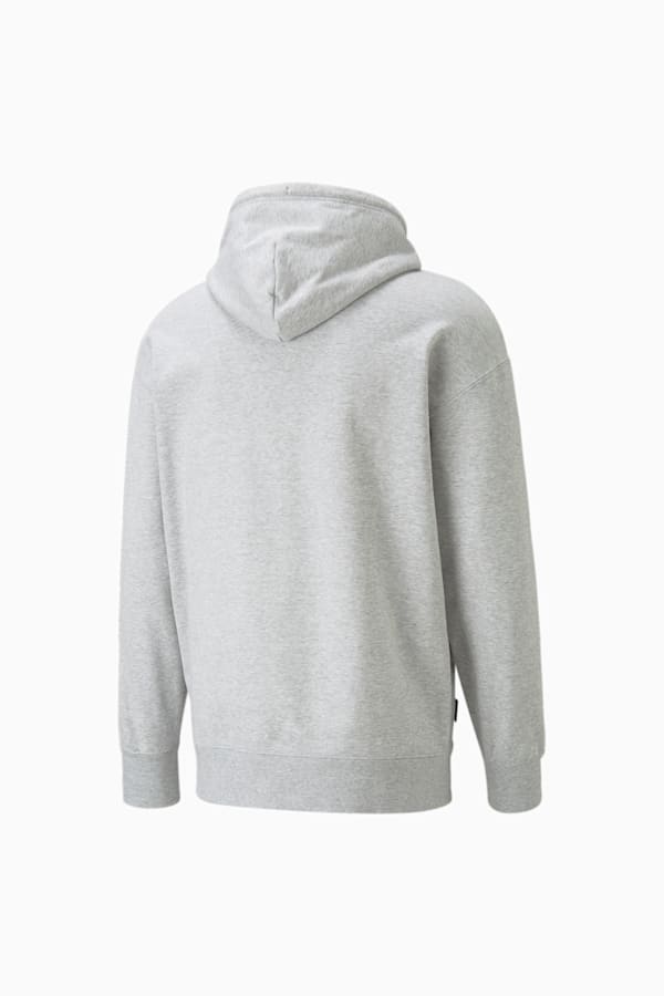 PUMA TEAM Graphic Hoodie Men, Light Gray Heather, extralarge