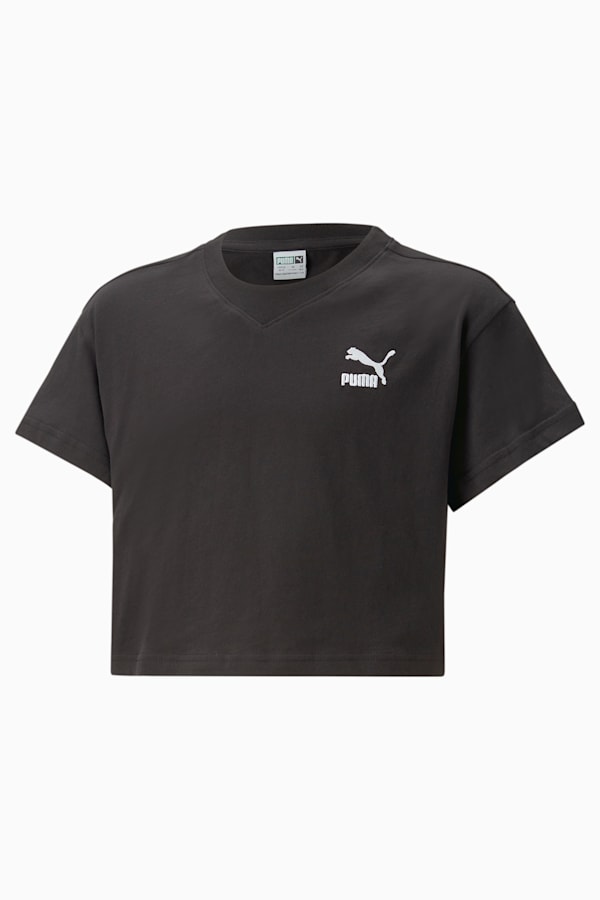 Classics Tee Youth, PUMA Black, extralarge