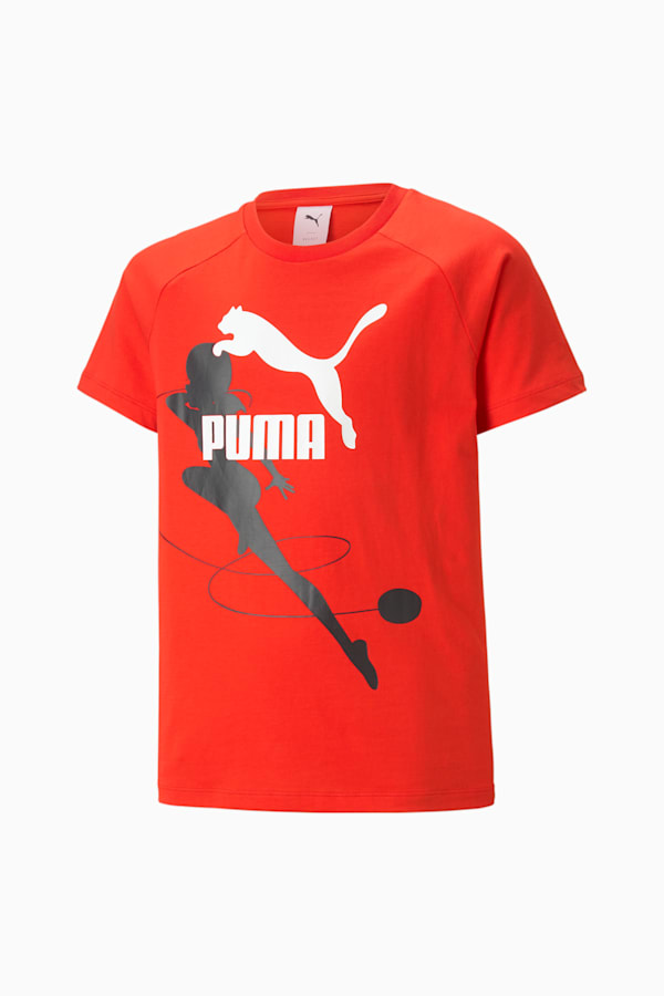 PUMA x MIRACULOUS Tee Youth, PUMA Red, extralarge
