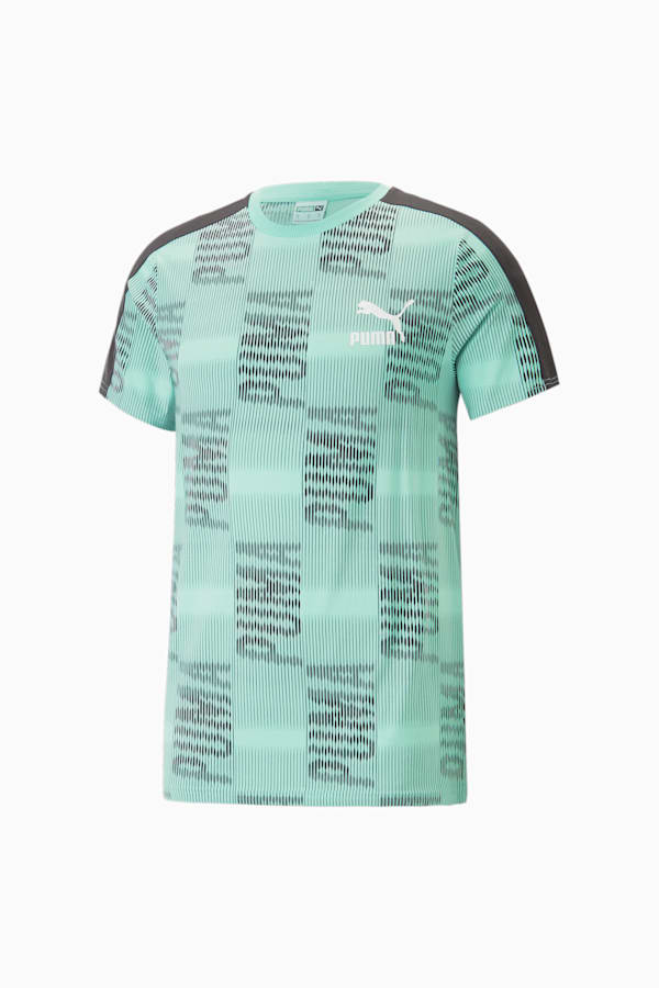 T7 Sport Tee Men, Mint-AOP, extralarge