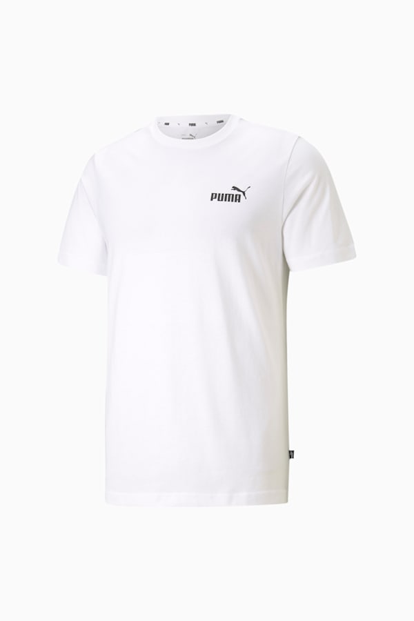 Essentials Small Logo Tee Men, Puma White, extralarge