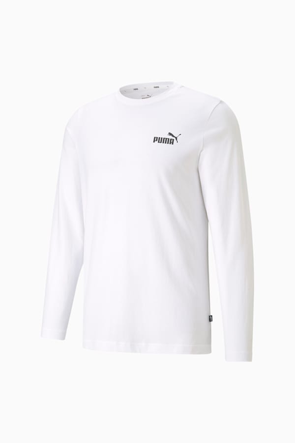 Essentials Long Sleeve Tee Men, Puma White, extralarge