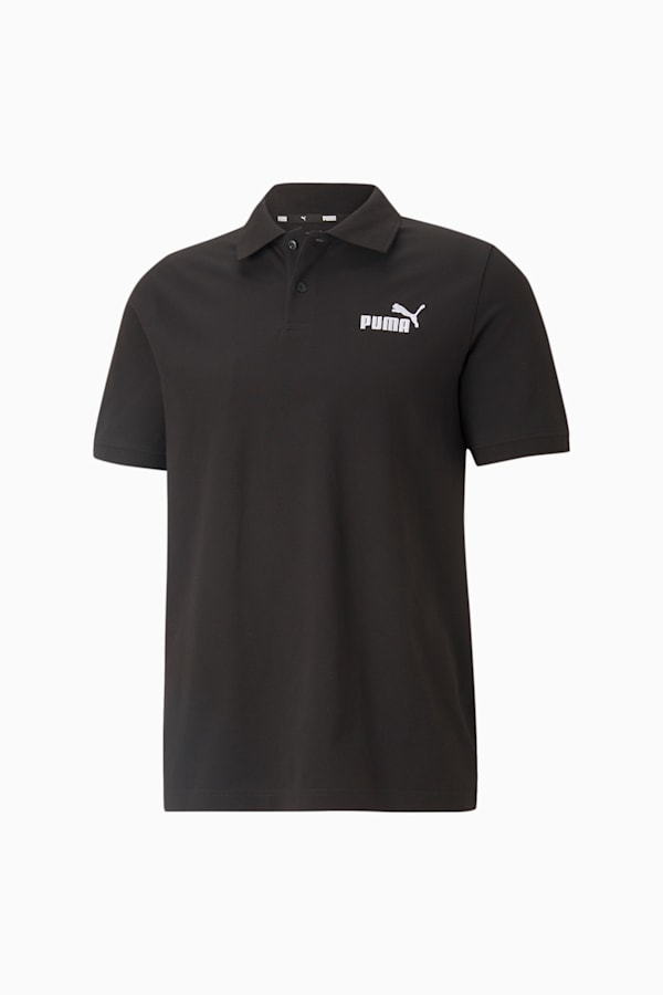 Essentials Pique Polo Shirt Men, Puma Black, extralarge