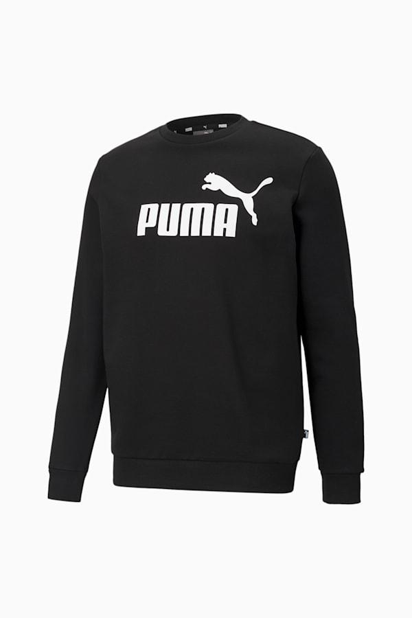 Essentials Big Logo Crew Neck Sweater Men, Puma Black, extralarge