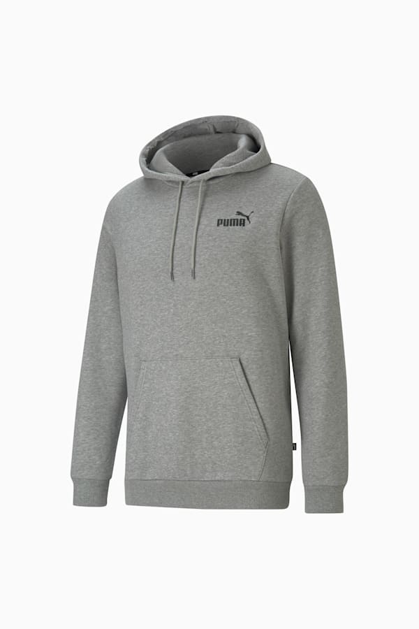 Essentials Small Logo Hoodie Men, Medium Gray Heather, extralarge-GBR