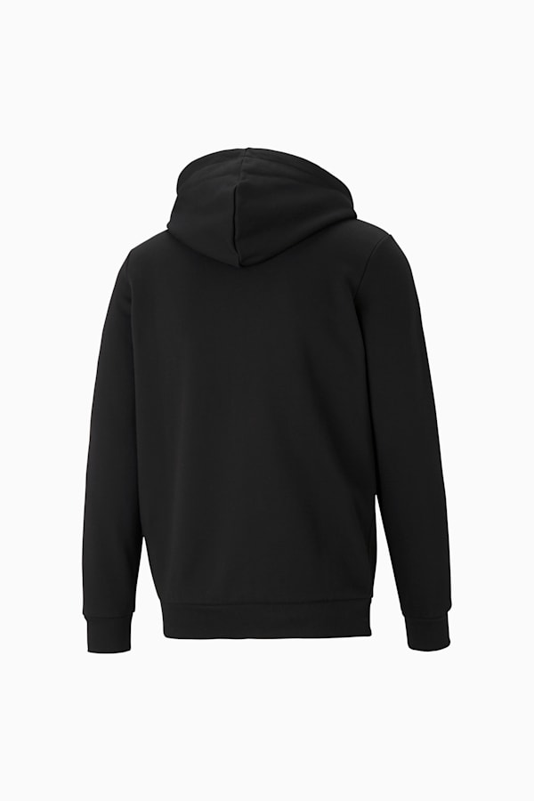 Essentials Full-Zip Logo Hoodie Men, Puma Black, extralarge