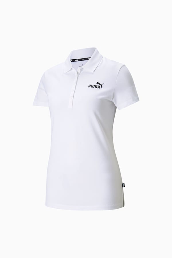 Essentials Women's Polo Shirt, Puma White, extralarge-GBR