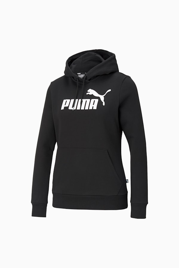 Essentials Logo Hoodie Women, Puma Black, extralarge