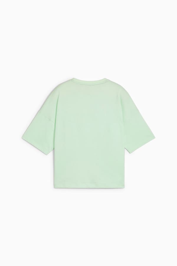 Essentials Logo Cropped Tee Women, Fresh Mint, extralarge