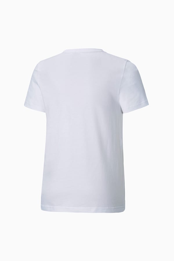 Essentials Logo Tee Youth, Puma White, extralarge