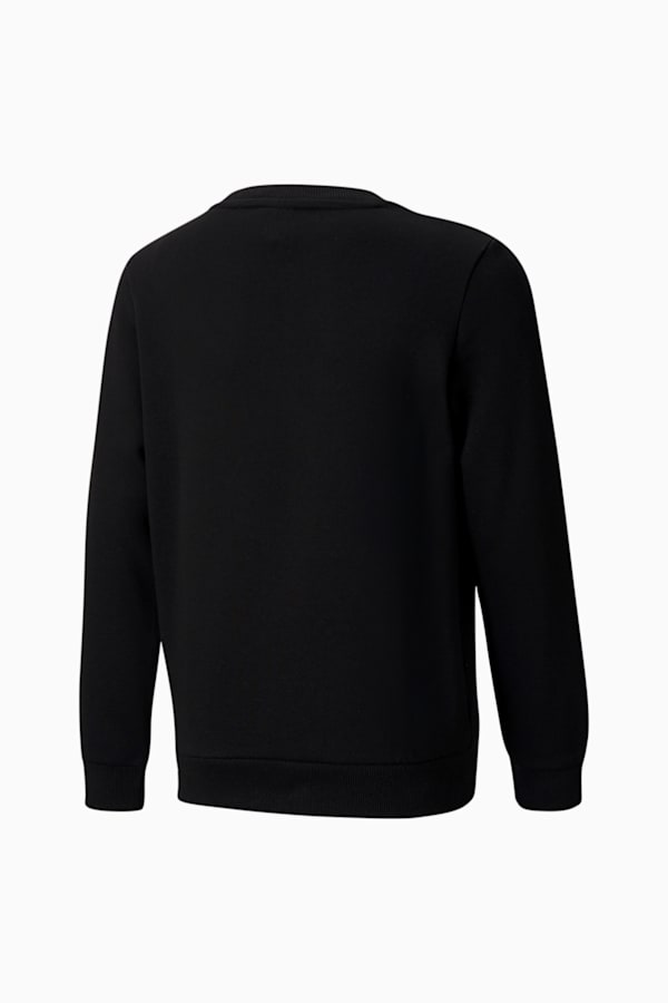 Essentials Big Logo Crew Neck Sweatshirt Youth, Puma Black, extralarge
