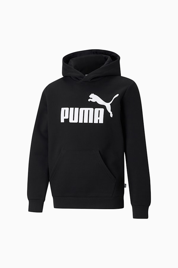 Essentials Big Logo Hoodie Youth, Puma Black, extralarge