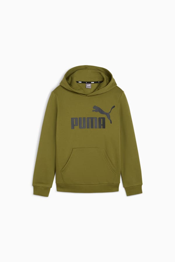 Essentials Big Logo Youth Hoodie, Olive Green, extralarge-GBR