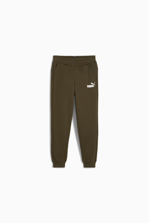 Essentials Logo Pants Youth, Dark Olive, extralarge-GBR