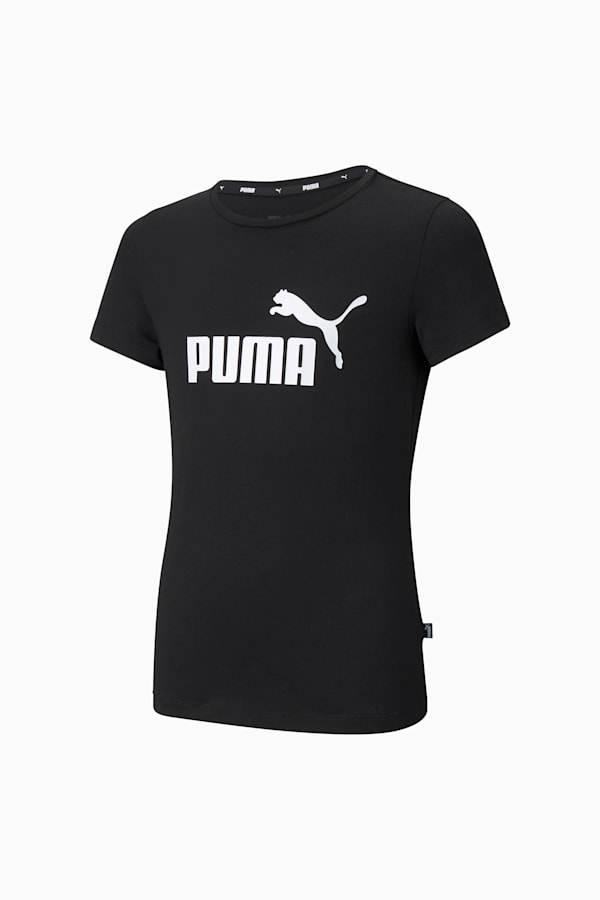 Essentials Logo Tee Youth, Puma Black, extralarge