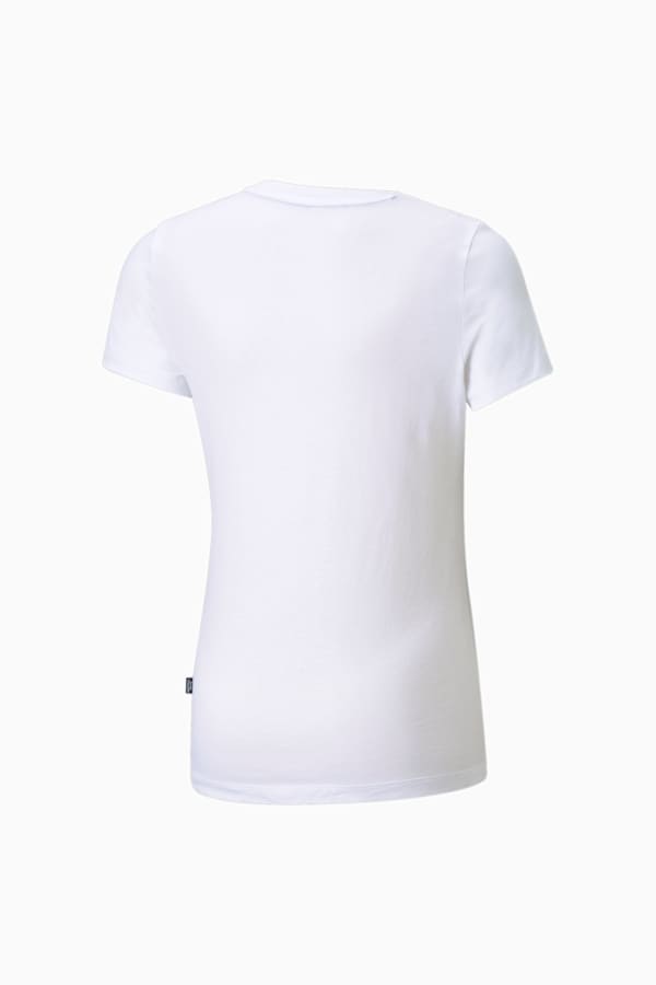 Essentials Logo Tee Youth, Puma White, extralarge