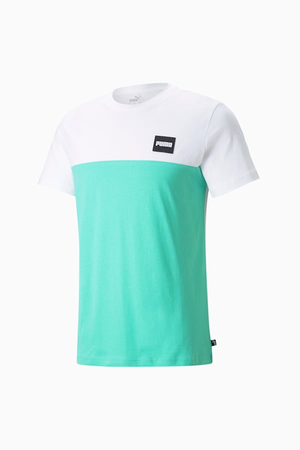 Men's Tee, Puma White-Biscay Green, extralarge-GBR