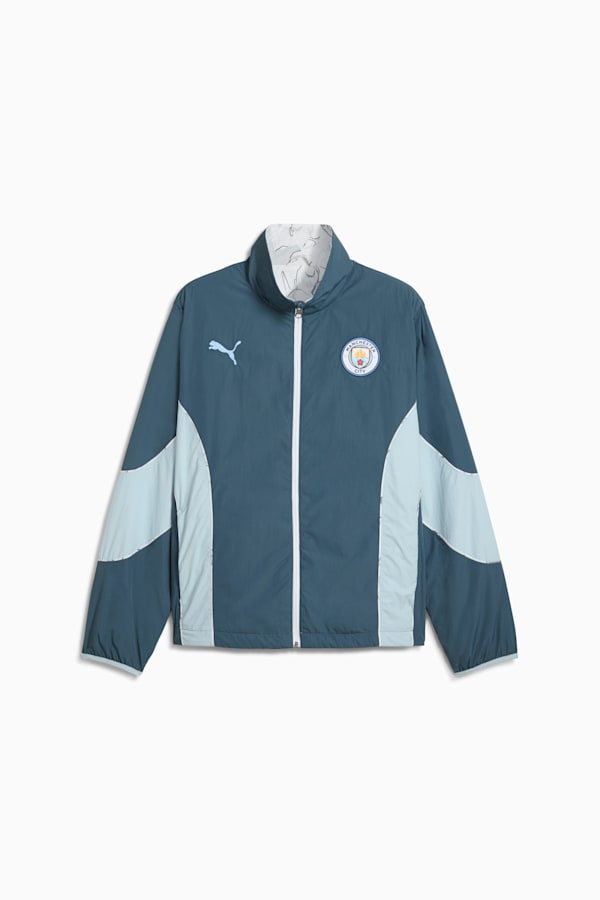 KIDSUPER x MANCHESTER CITY Reversible Jacket Men, Gray Skies-Team Light Blue, extralarge-GBR