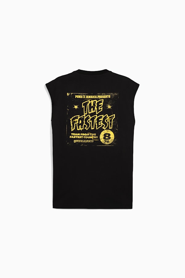 PUMA x JAMAICA Village Wear Tee Men, PUMA Black-JAM, extralarge