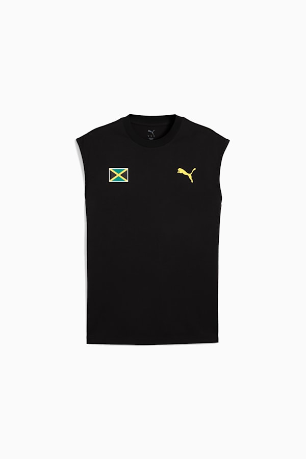 PUMA x JAMAICA Village Wear Tee Men, PUMA Black-JAM, extralarge