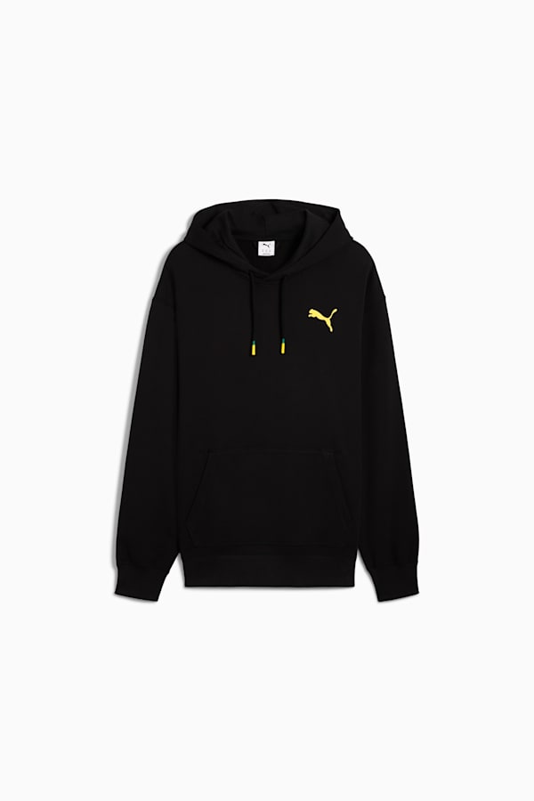 PUMA x JAMAICA Village Wear Hooded Sweat Unisex, PUMA Black-JAM, extralarge