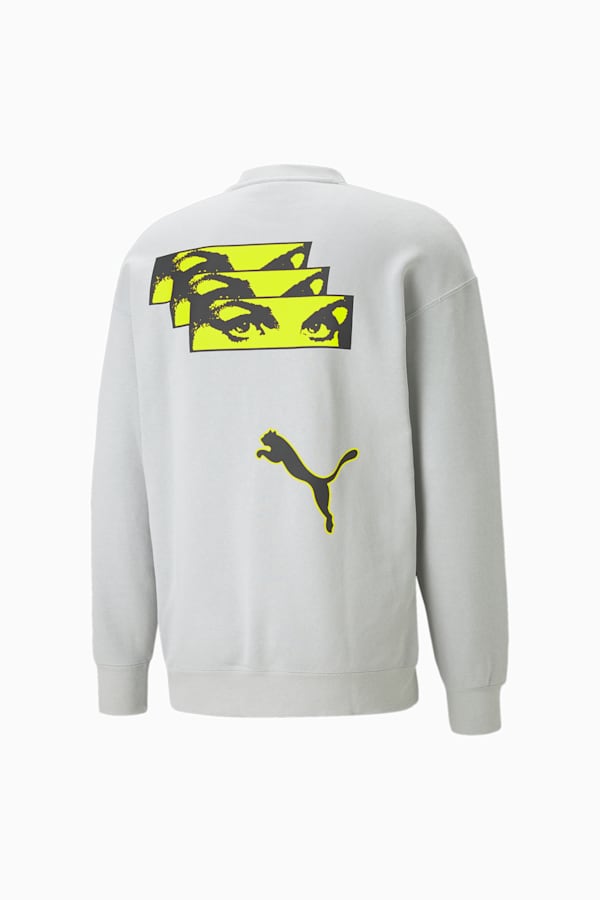 PUMA x PERKS AND MINI Crewneck Sweatshirt, Flat Light Gray, extralarge