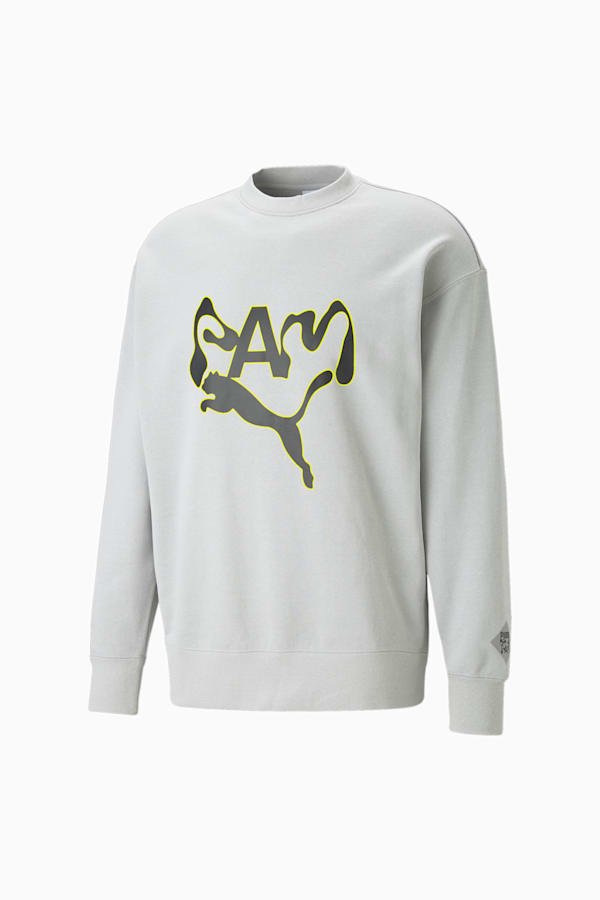 PUMA x PERKS AND MINI Crewneck Sweatshirt, Flat Light Gray, extralarge