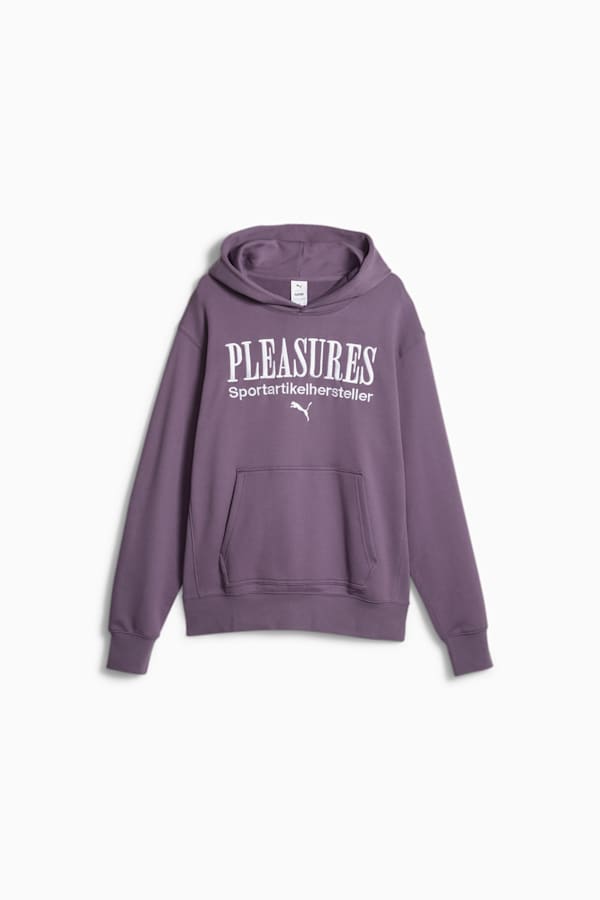 PUMA x PLEASURES Men's Hoodie, Purple Charcoal, extralarge-GBR