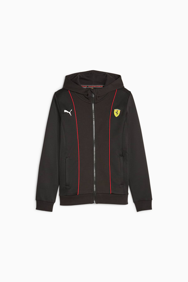 Scuderia Ferrari Race HDD Youth Sweat Jacket, PUMA Black, extralarge