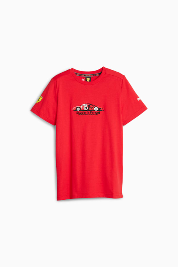 Scuderia Ferrari Youth Motorsport Tee, Rosso Corsa, extralarge