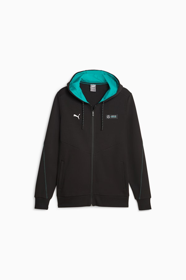 Mercedes-AMG PETRONAS Men's Motorsport Hooded Sweatshirt, PUMA Black, extralarge