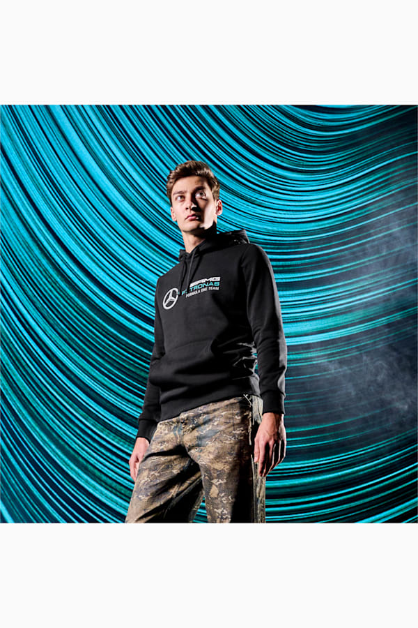 Mercedes-AMG PETRONAS Men's Motorsport Hoodie, PUMA Black, extralarge