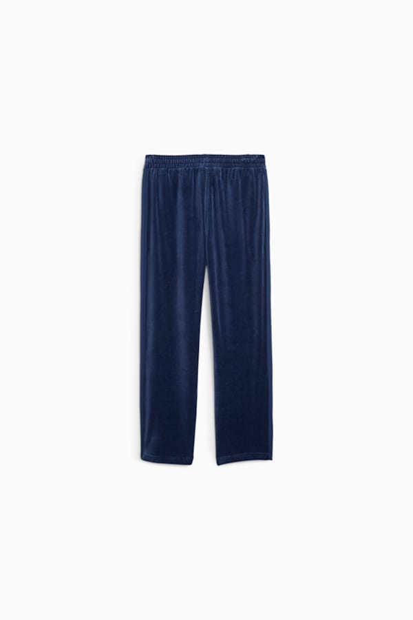 T7 Men's Velour Track Pants, Persian Blue, extralarge