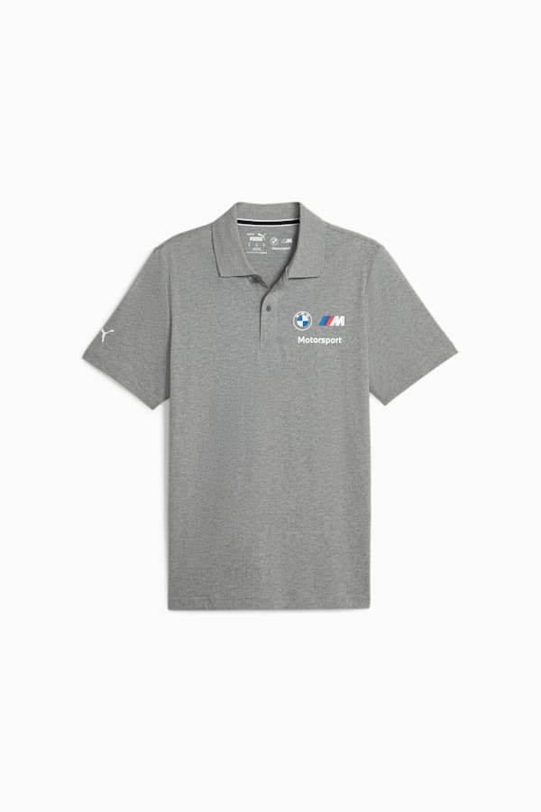 BMW M Motorsport Men's Polo, Medium Gray Heather, extralarge