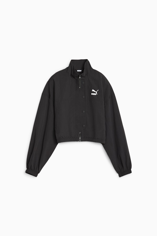 DARE TO Cropped Woven Jacket, PUMA Black, extralarge
