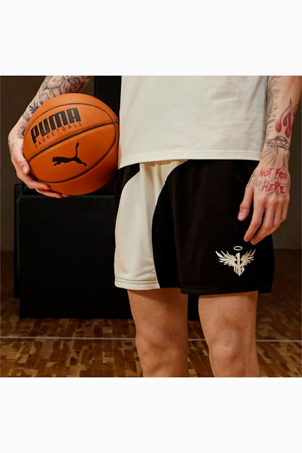 PUMA x MELO Flare Shorts, PUMA Black, extralarge-GBR