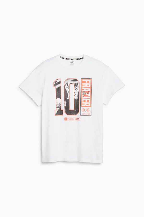 Clyde's Closet Men's Basketball Tee, PUMA White, extralarge