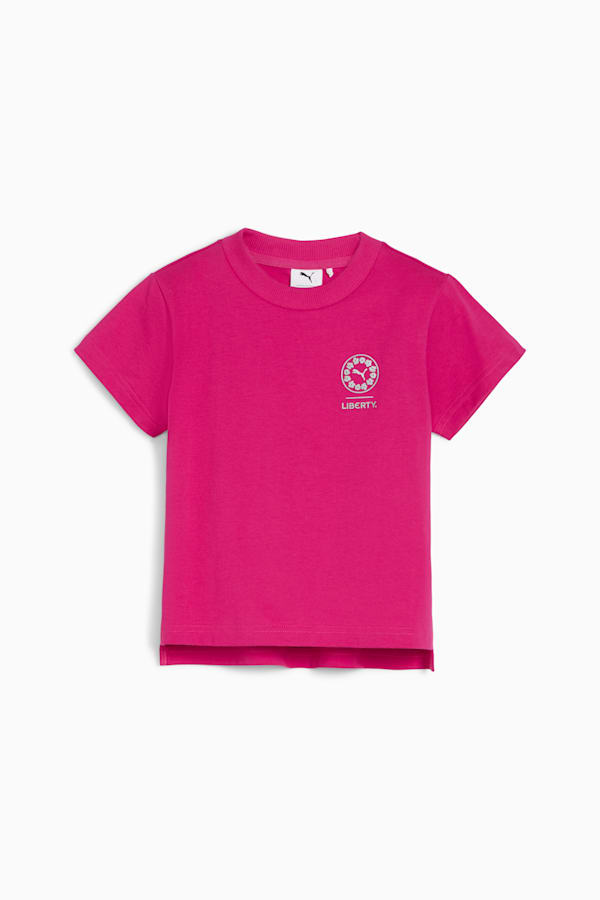 PUMA x LIBERTY Kids' Graphic Tee, Pinktastic, extralarge