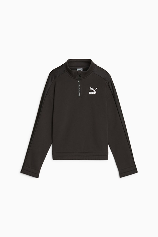 T7 Youth Quarter-Zip, PUMA Black, extralarge