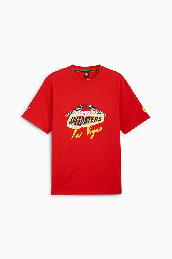 Scuderia Ferrari Race Garage Crew Las Vegas Tee, Rosso Corsa, extralarge-GBR