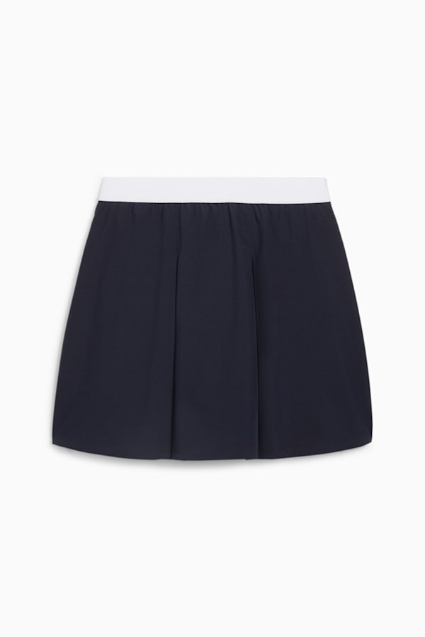 W Club Women's Pleated Golf Skirt, Deep Navy-White Glow, extralarge