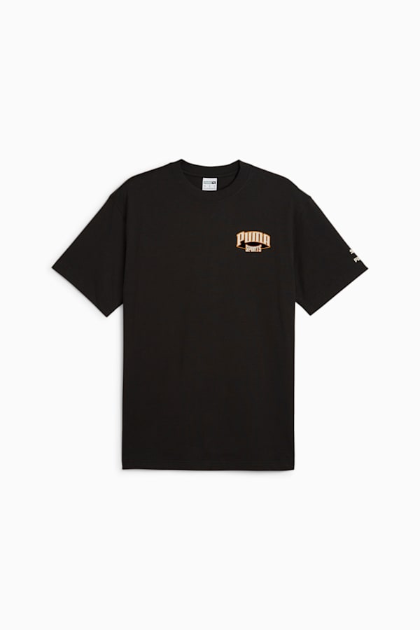 PUMA TEAM Men's Graphic Tee, PUMA Black, extralarge