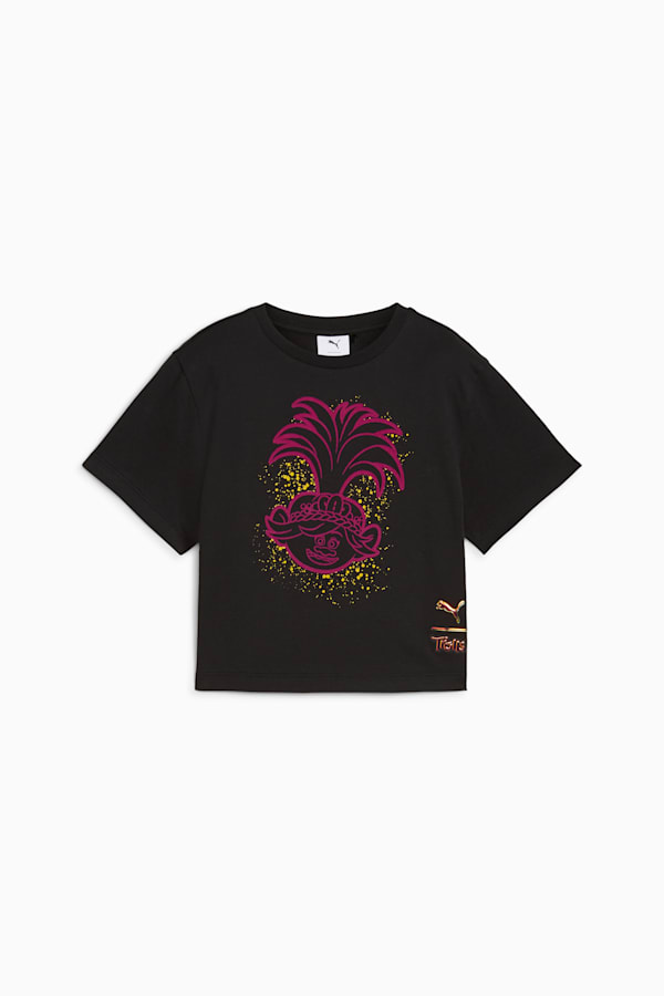 PUMA x TROLLS Kids' Graphic Tee, PUMA Black, extralarge