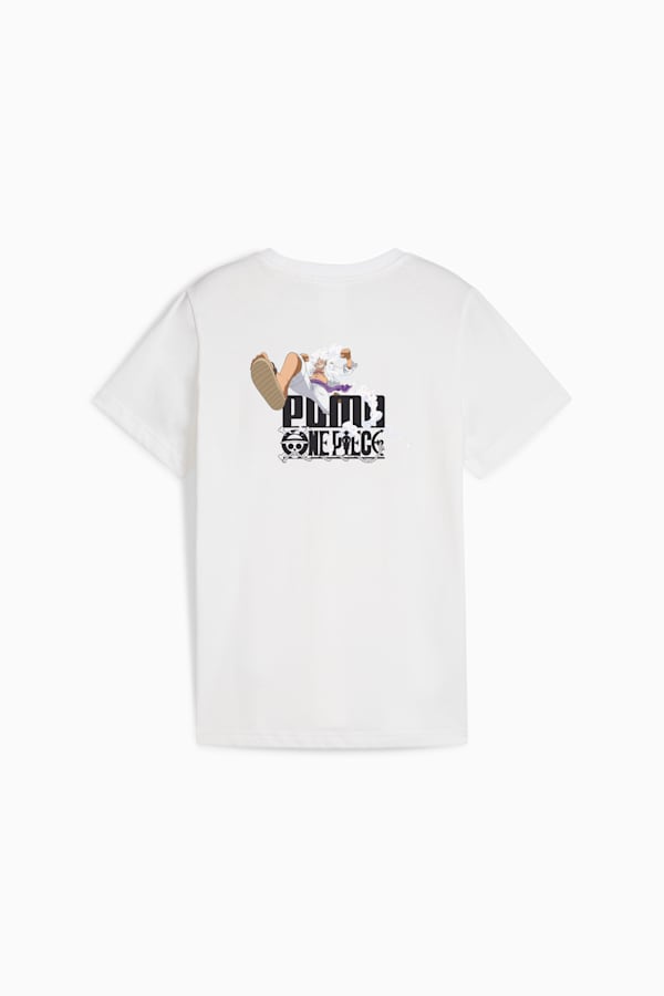 PUMA x ONE PIECE Youth Graphic Tee, PUMA White, extralarge